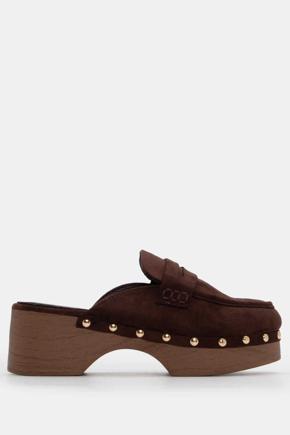 Clogs με Διακοσμητικά Τρούκς - Καφέ Σκούρο