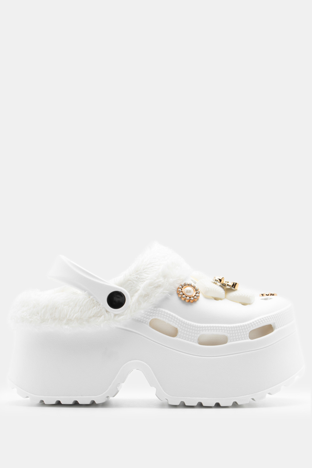 Clogs με Εσωτερική Επένδυση Γούνας & Διακοσμητικά - Λευ