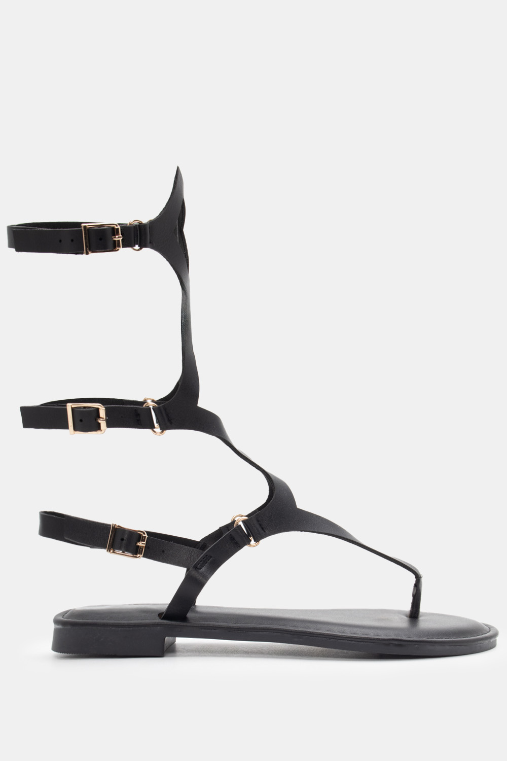 Flat Σανδάλια Gladiator - Μαύρο