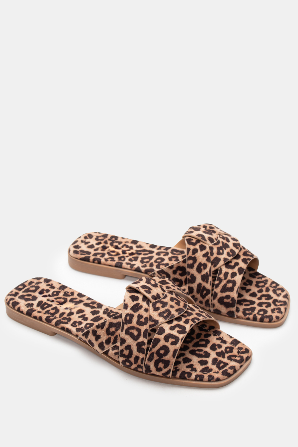 Flat Σανδάλια με Φάσα - Animal Print