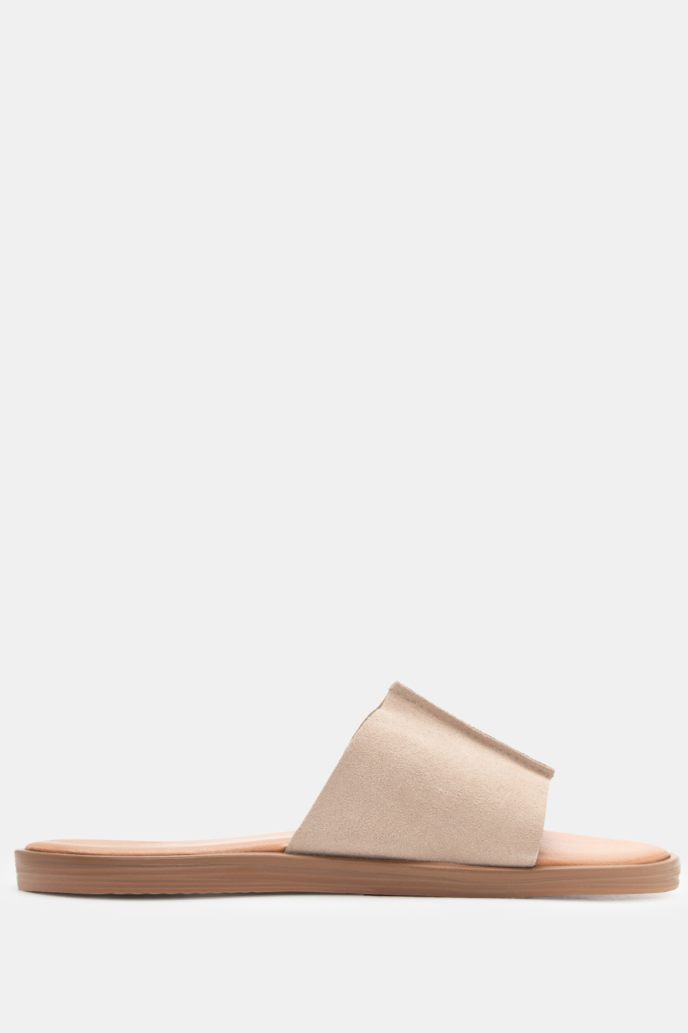 Flat Σανδάλια με Φάσα - Μπεζ