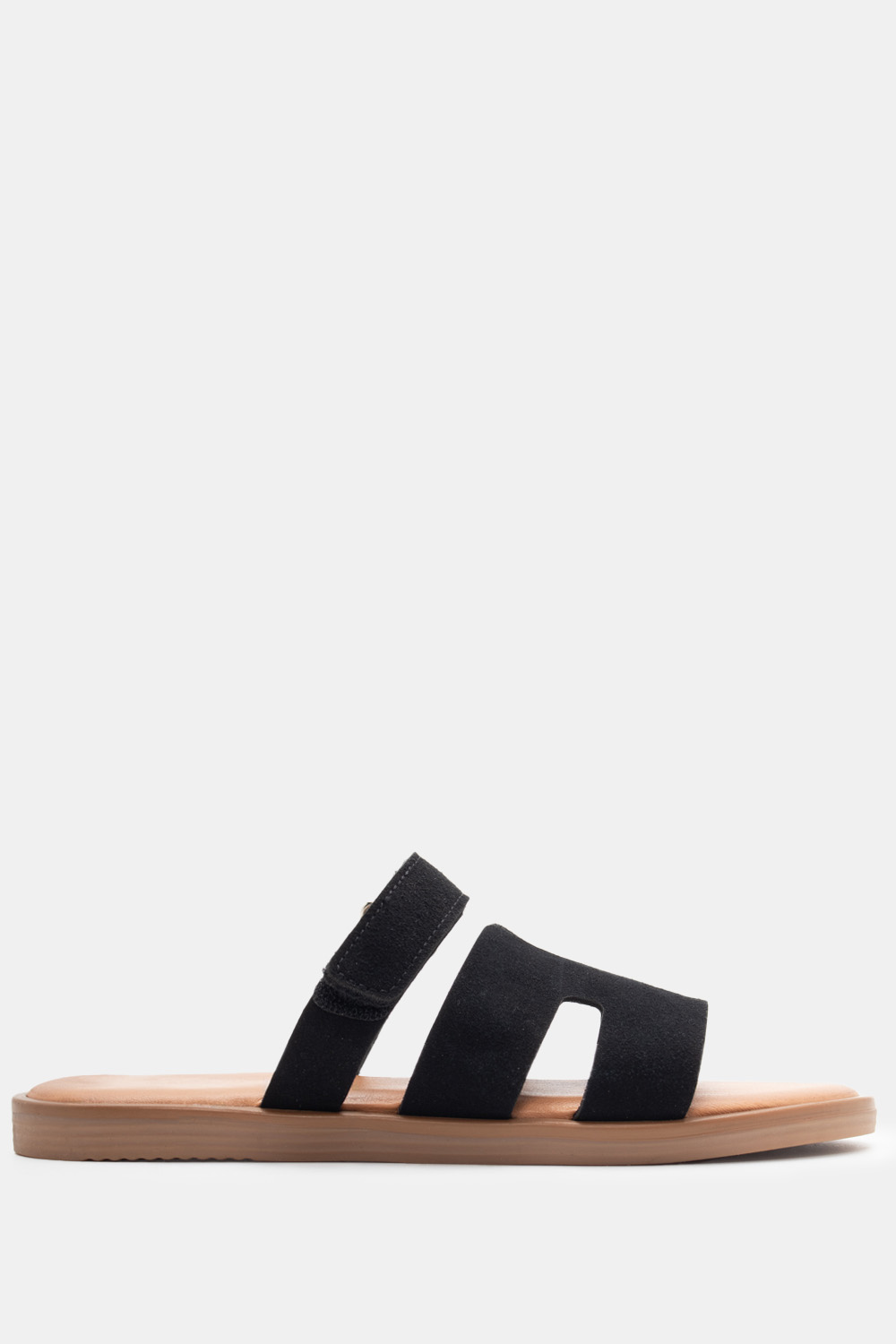 Flat Σανδάλια με Λουράκι Scratch - Μαύρο