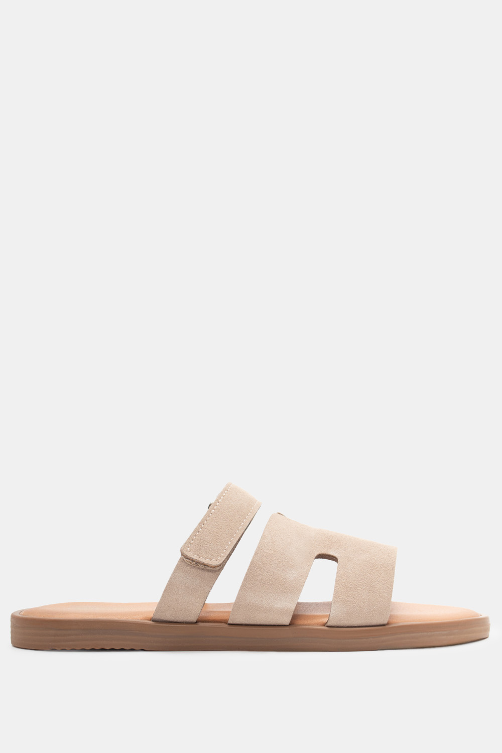 Flat Σανδάλια με Λουράκι Scratch - Μπεζ