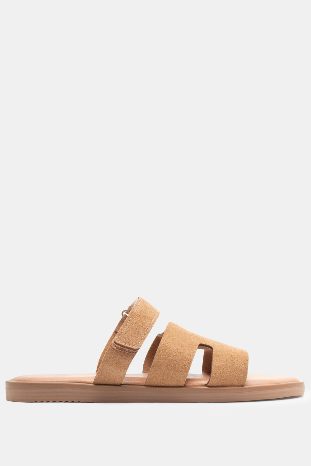 Flat Σανδάλια με Λουράκι Scratch - Κάμελ