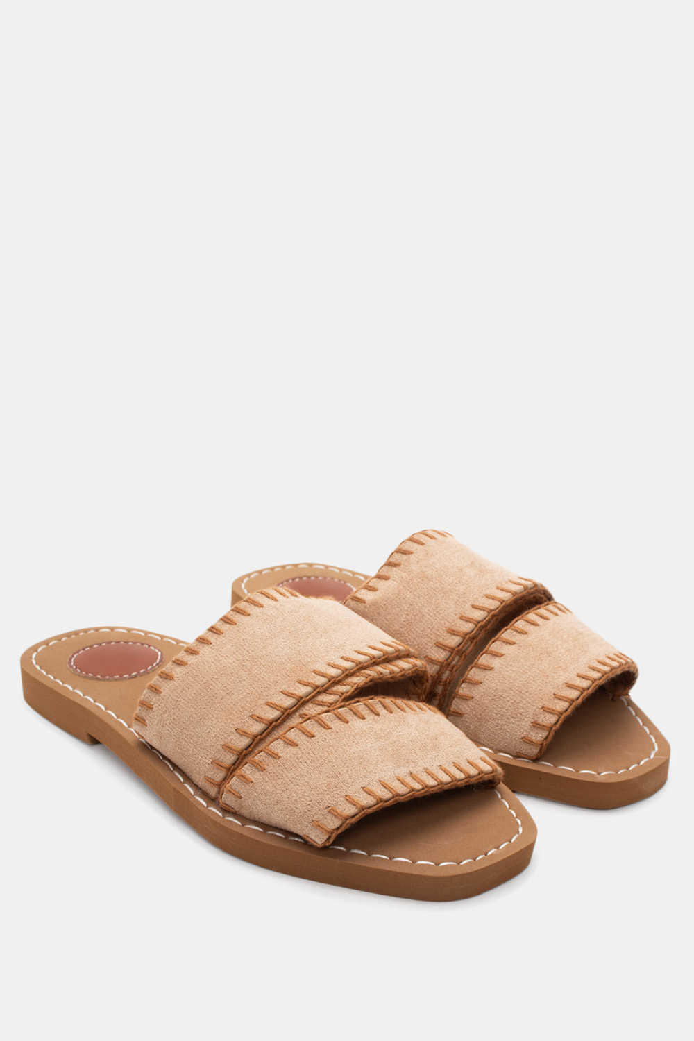 Flat Σανδάλια με Λουράκια - Κάμελ
