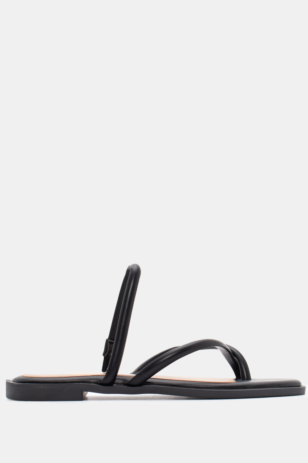 Flat Σανδάλια με Λουράκια - Μαύρο