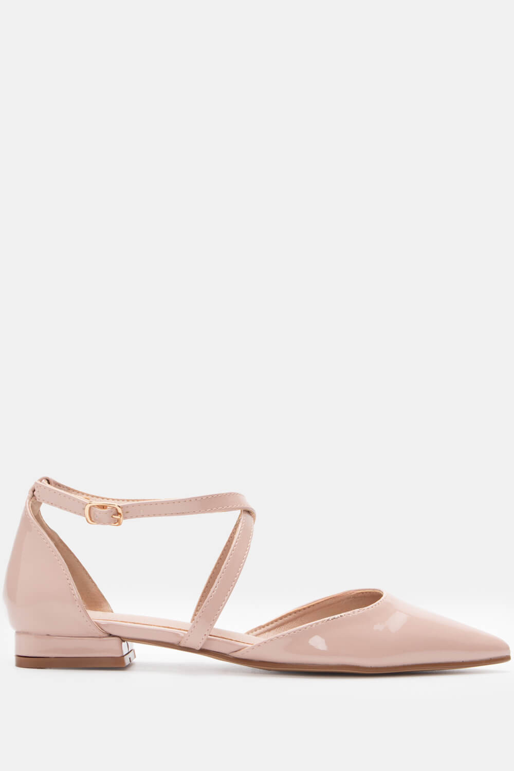 Luigi - ΣΗΜΑΝΤΙΚΟ: Σε περίπτωση διαφοράς τιμής από το κατάστημα ισχύει παντα και μόνο η τιμή του καταστήματος Γοβάκια Μυτερά Λουστρίνι με Χιαστί Λουράκια - Ροζ