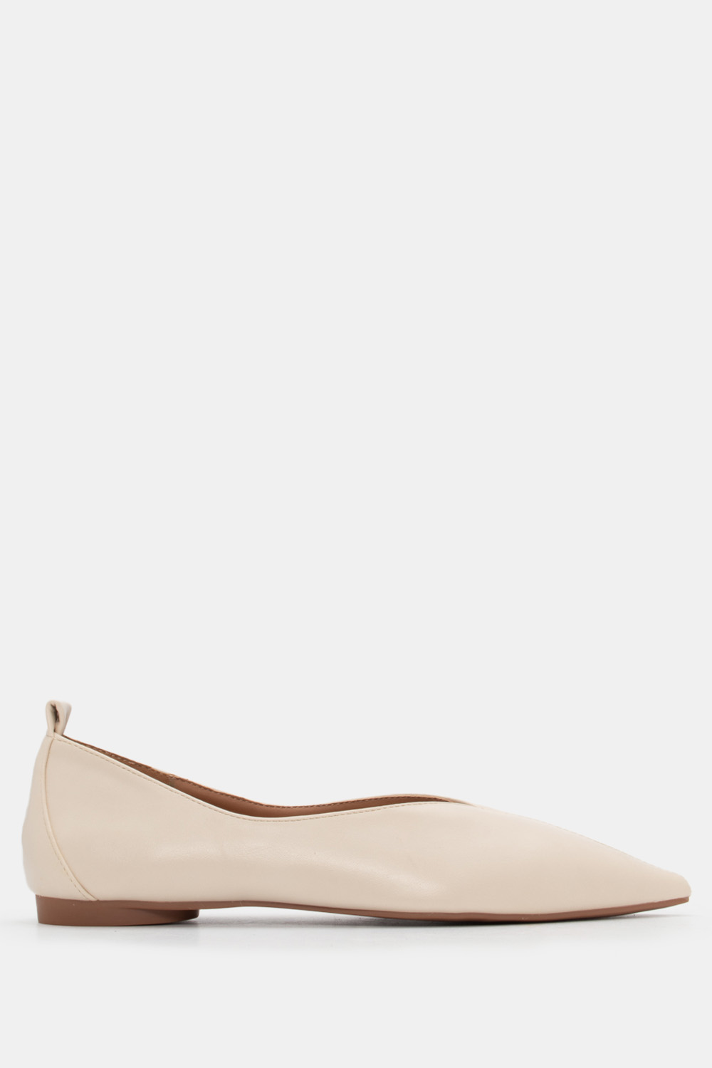 Γοβάκια Μυτερά με Ραφή Μπροστά - Μπεζ