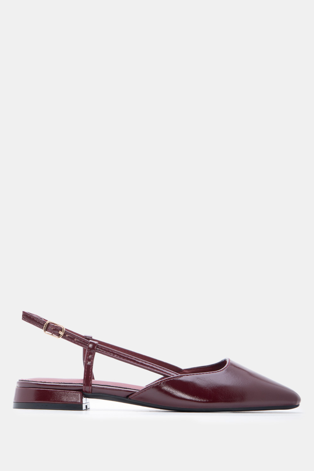 Γοβάκια Slingback με Τόκα - Μπορντό