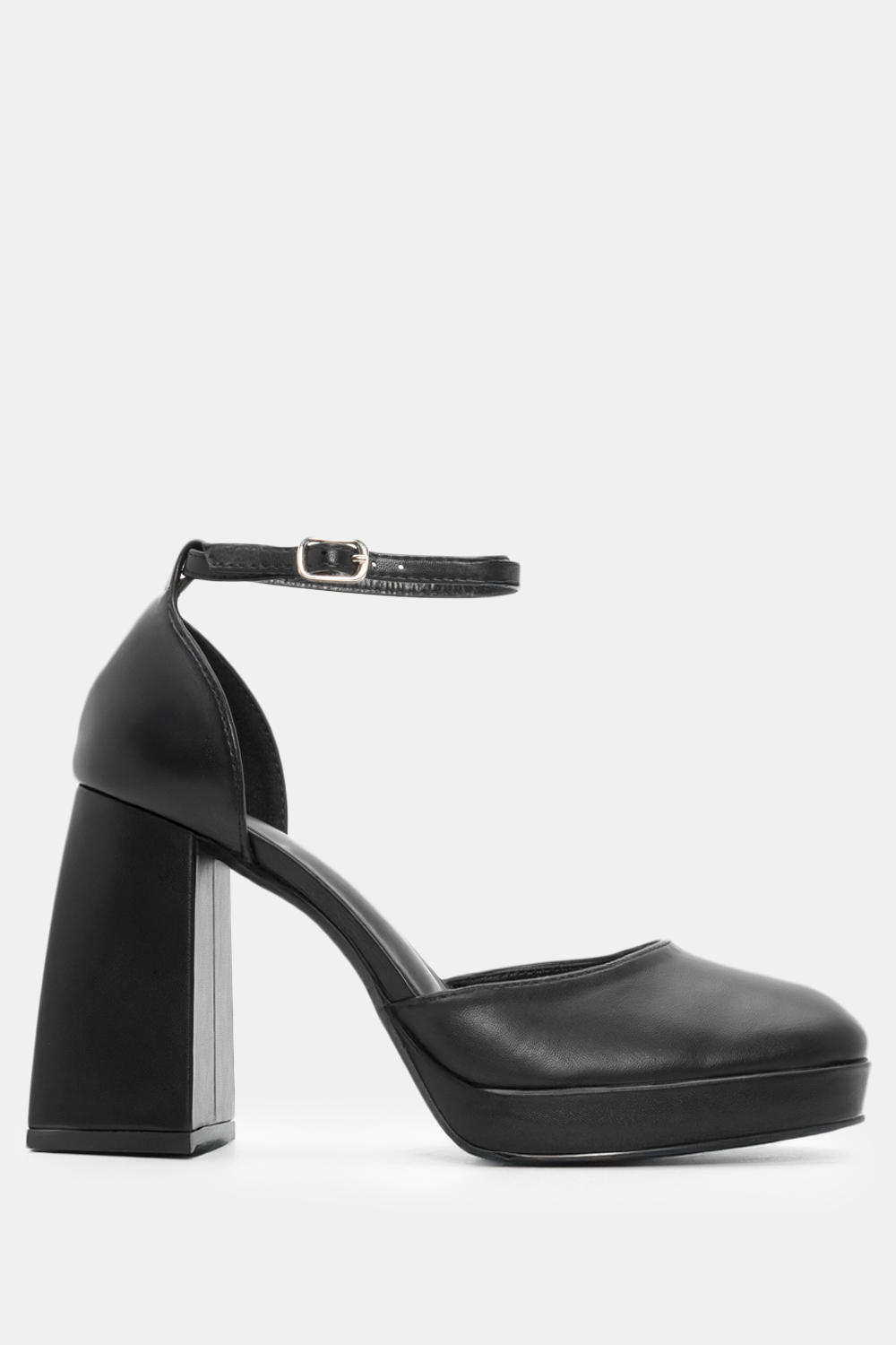 Γόβες με Μπαρέτα & Φιάπα - Μαύρο