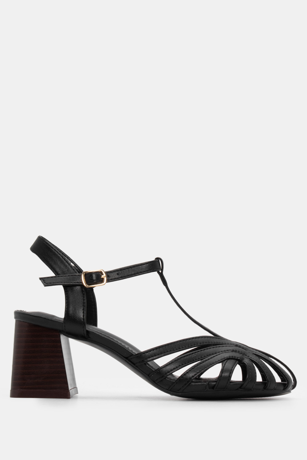 Γόβες με Ρετρό Σχέδιο - Μαύρο