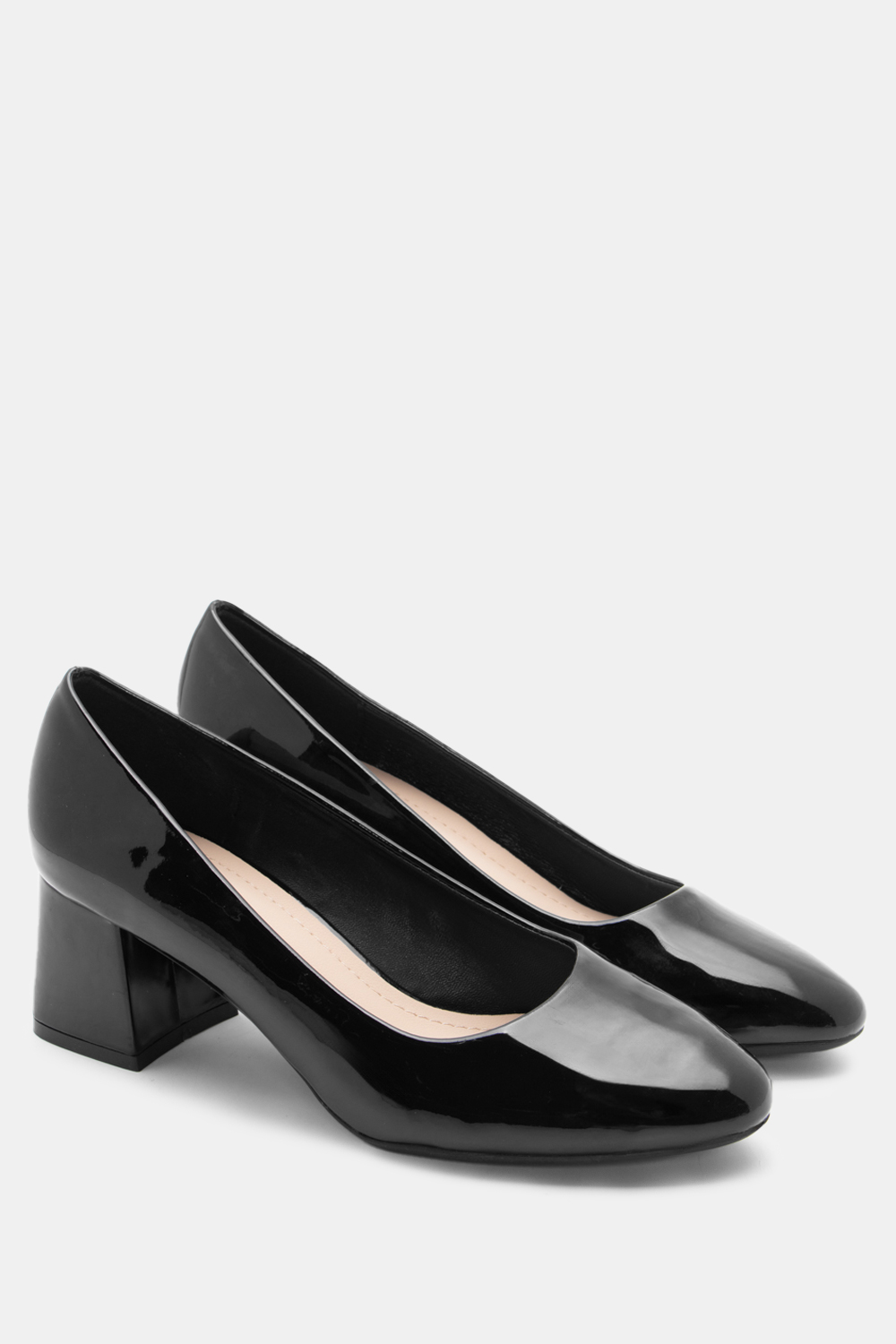 Γόβες με Τακούνι - Μαύρο-Λουστρίνι