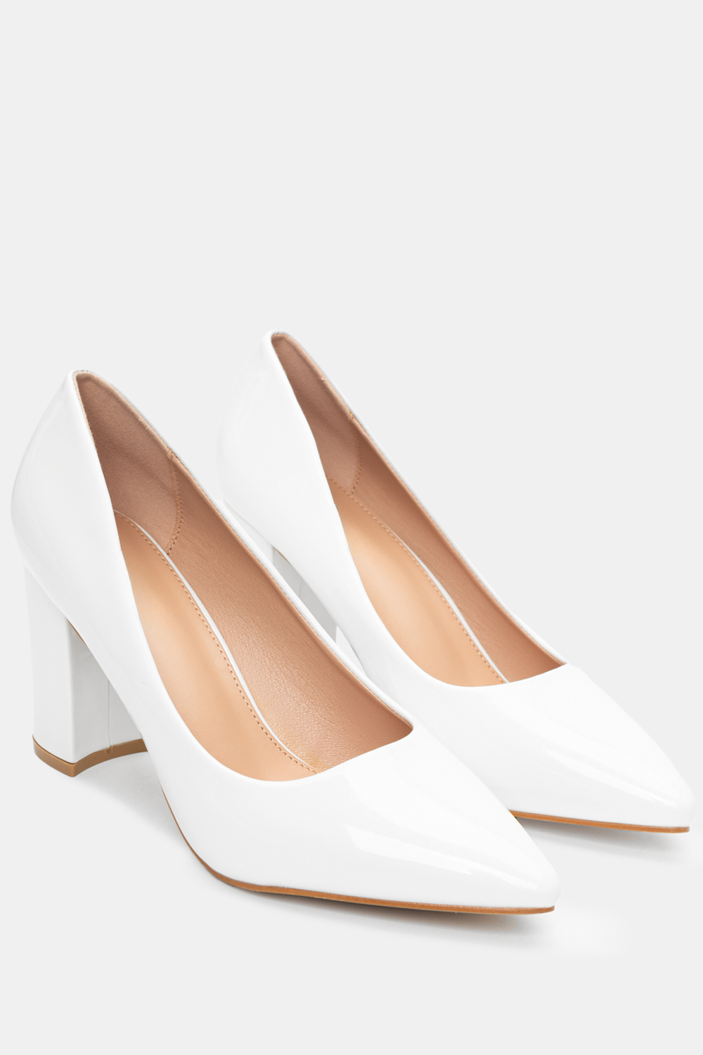 Luigi - ΣΗΜΑΝΤΙΚΟ: Σε περίπτωση διαφοράς τιμής από το κατάστημα ισχύει παντα και μόνο η τιμή του καταστήματος Γόβες Μυτερές - Λευκό-Λουστρίνι