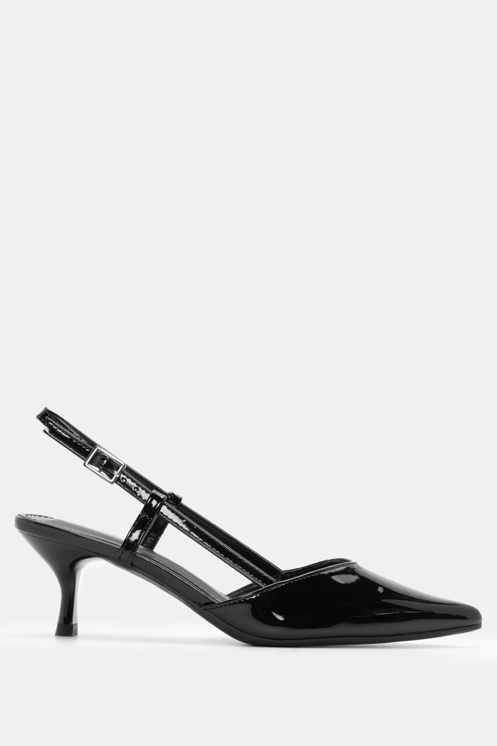 Γόβες Μυτερές - Μαύρο-Λουστρίνι