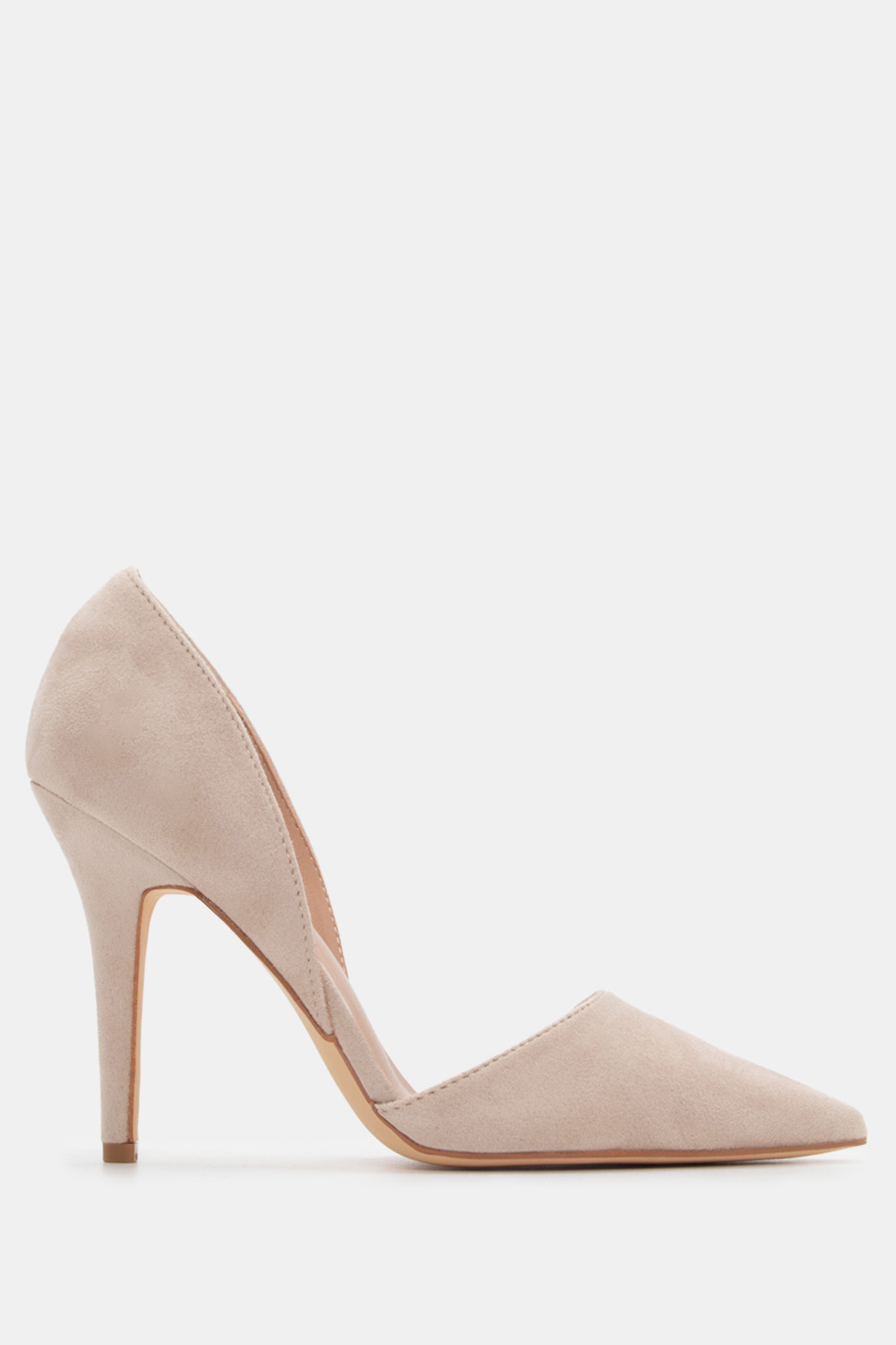 Γόβες Μυτερές με Ανοίγματα Στο Πλάι - Μπεζ