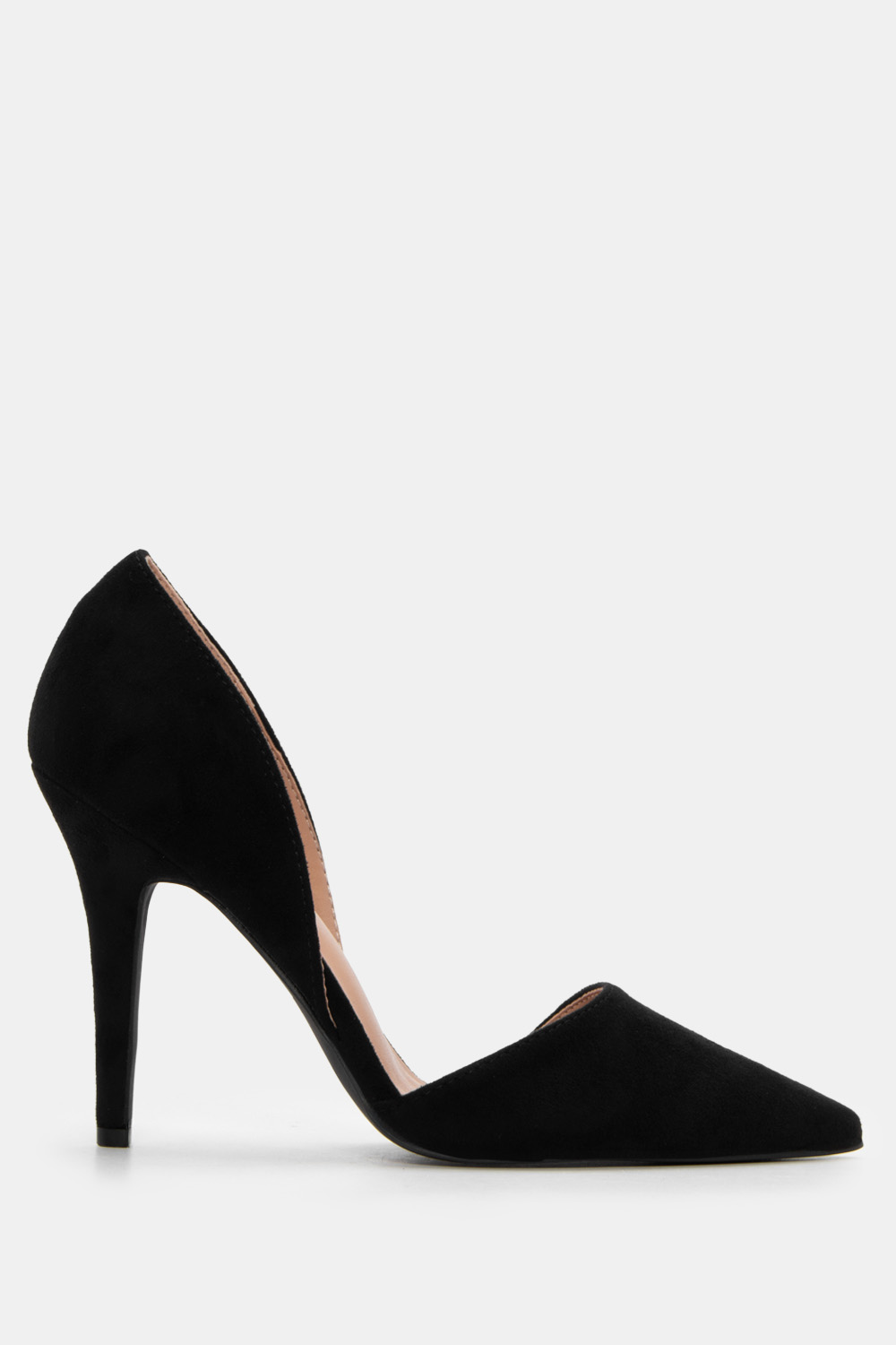 Γόβες Μυτερές με Ανοίγματα Στο Πλάι - Μαύρο