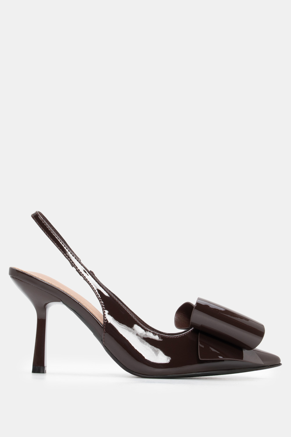 Luigi - ΣΗΜΑΝΤΙΚΟ: Σε περίπτωση διαφοράς τιμής από το κατάστημα ισχύει παντα και μόνο η τιμή του καταστήματος Γόβες Μυτερές με Διακοσμητικό Φιόγκο - Καφέ Σκούρο