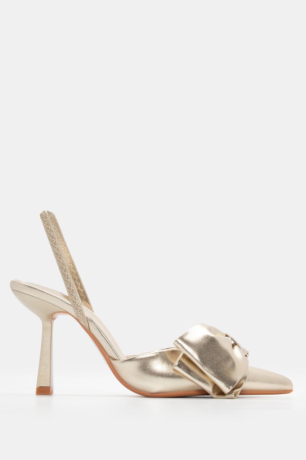 Luigi - ΣΗΜΑΝΤΙΚΟ: Σε περίπτωση διαφοράς τιμής από το κατάστημα ισχύει παντα και μόνο η τιμή του καταστήματος Γόβες Μυτερές με Διακοσμητικό Φιόγκο - Χρυσό