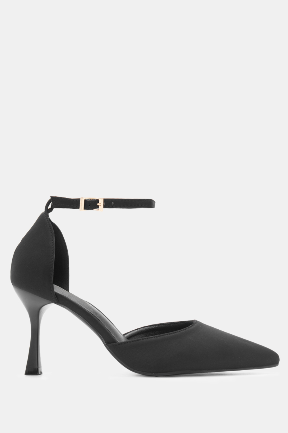 Γόβες Μυτερές με Μπαρέτα - Μαύρο