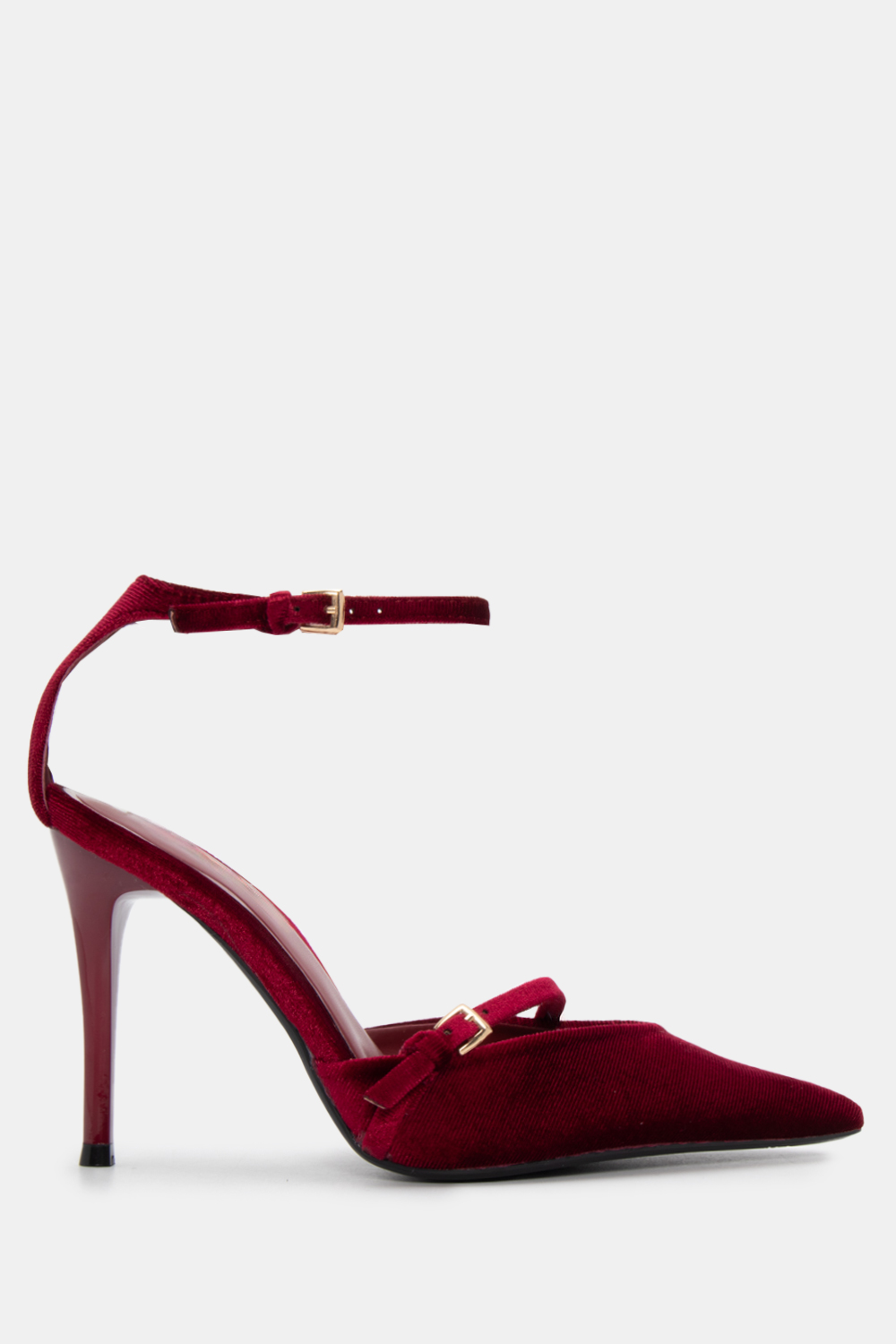 Γόβες Μυτερές με Μπαρέτα - Μπορντό