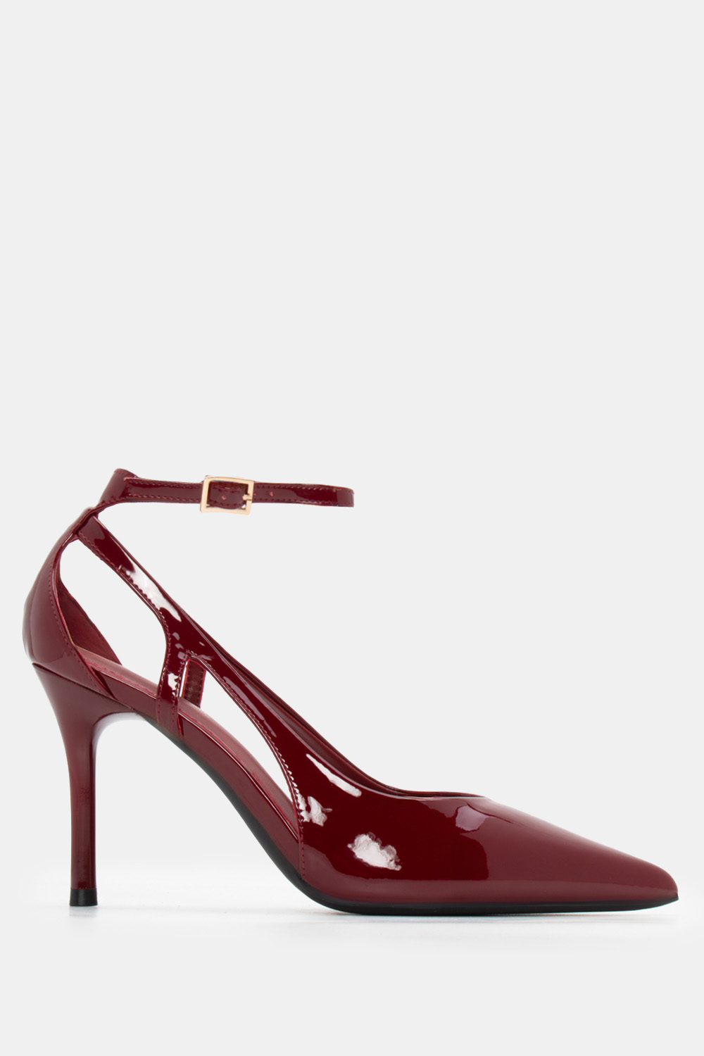 Γόβες Μυτερές με Μπαρέτα - Μπορντό-Λουστρίνι