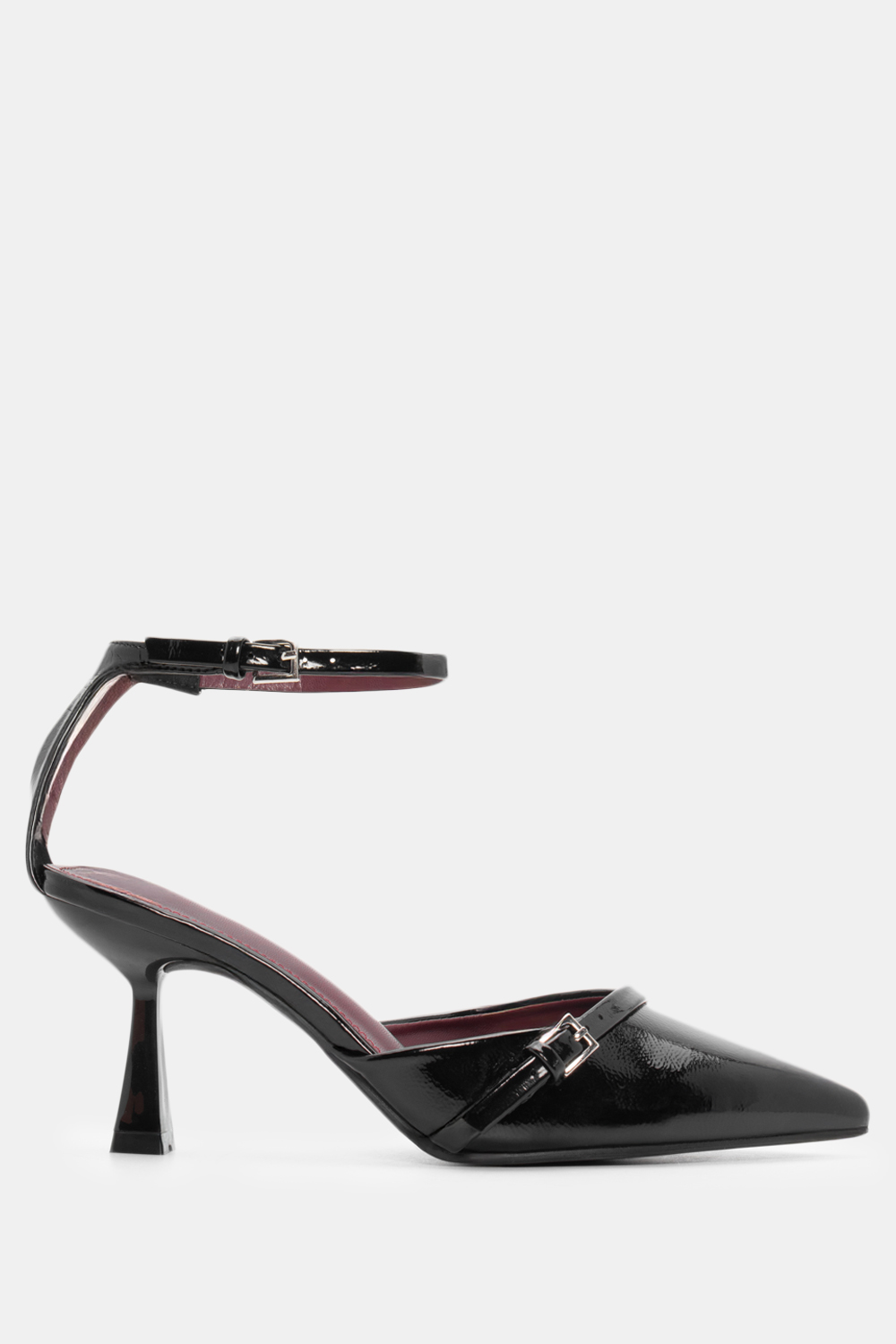 Luigi - ΣΗΜΑΝΤΙΚΟ: Σε περίπτωση διαφοράς τιμής από το κατάστημα ισχύει παντα και μόνο η τιμή του καταστήματος Γόβες Μυτερές με Μπαρέτα & Διακοσμητική Τόκα - Μαύρο-Λο