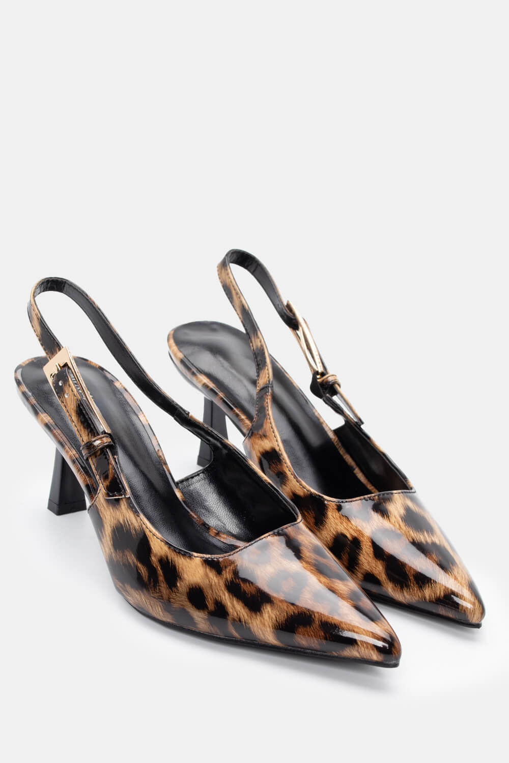 Luigi - ΣΗΜΑΝΤΙΚΟ: Σε περίπτωση διαφοράς τιμής από το κατάστημα ισχύει παντα και μόνο η τιμή του καταστήματος Γόβες Μυτερές Slingback - Animal Print