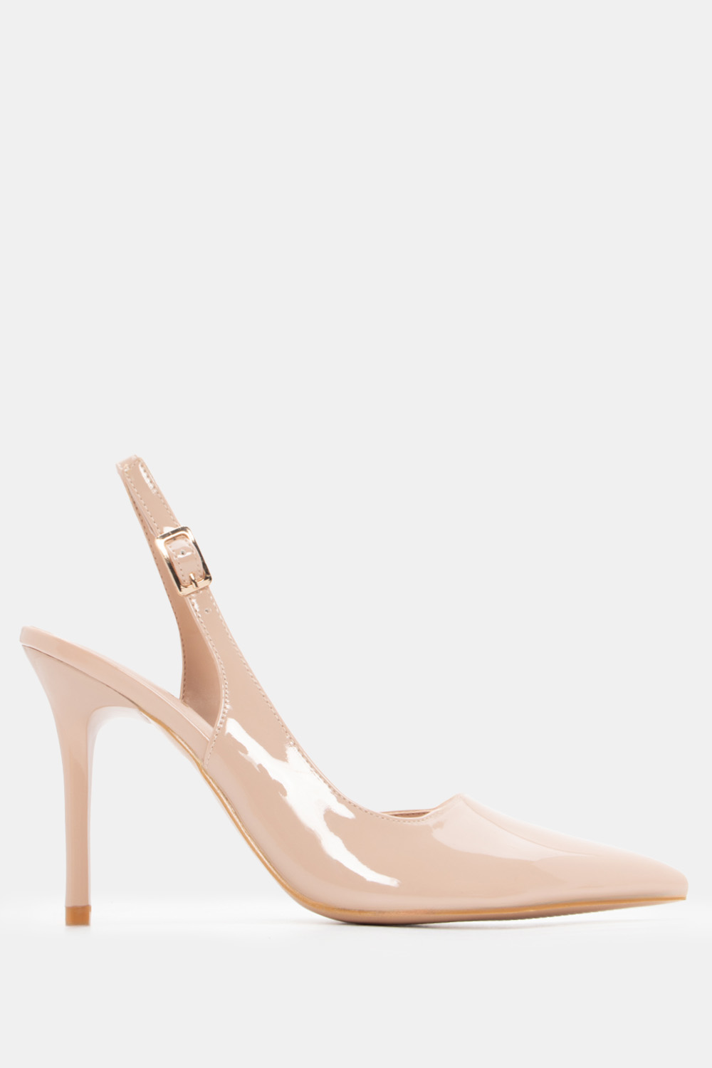 Γόβες Μυτερές Slingback - Μπεζ