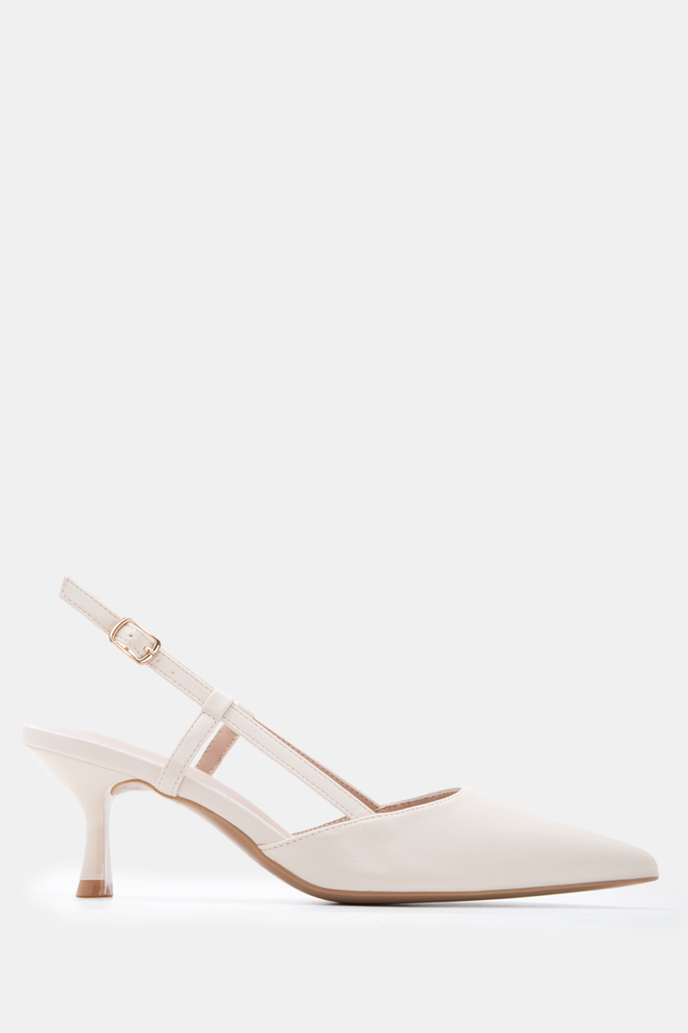 Γόβες Μυτερές Slingback - Μπεζ