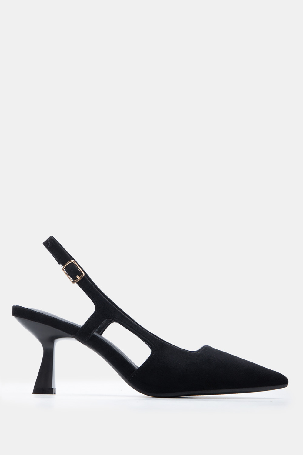 Γόβες Μυτερές Slingback - Μαύρο