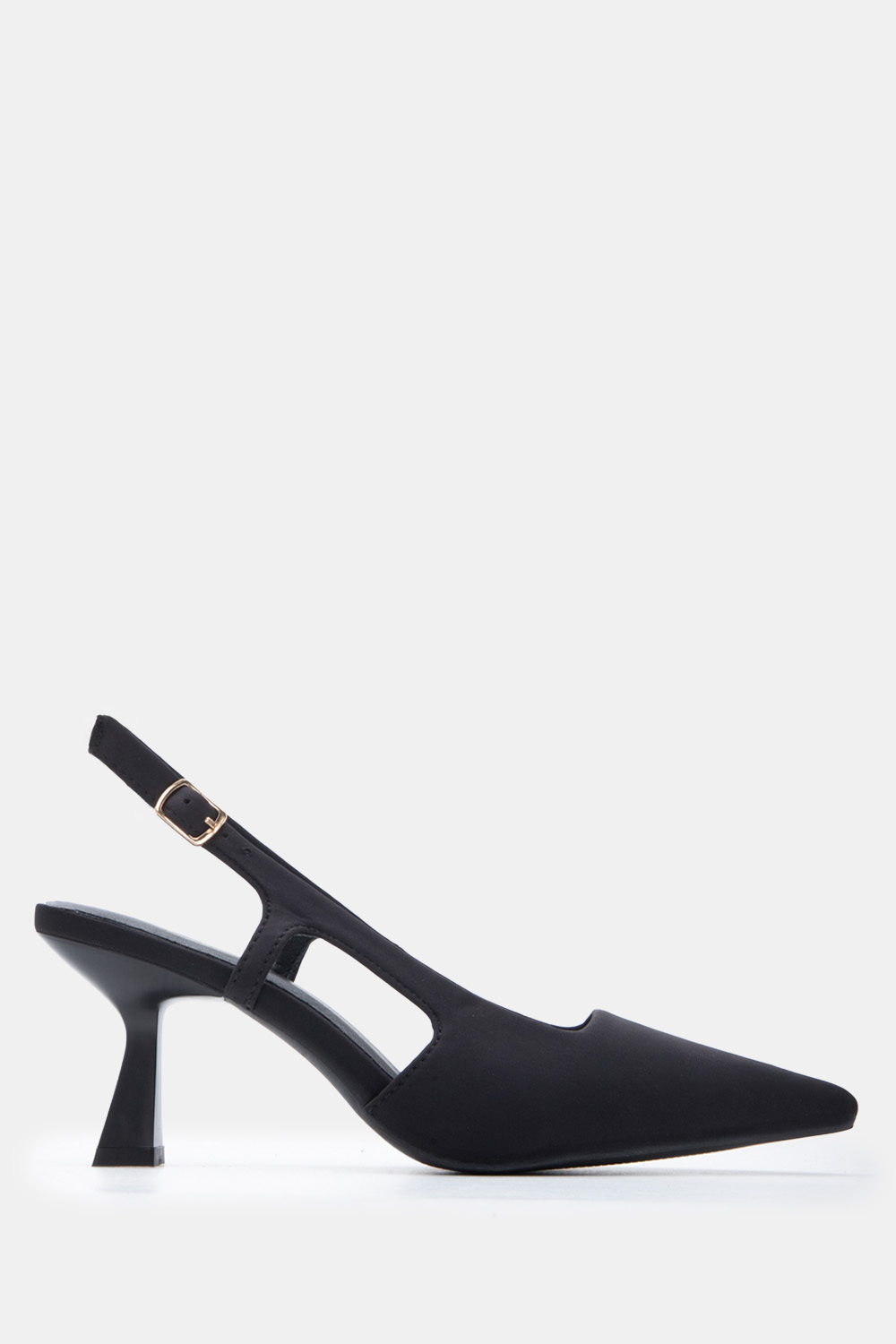 Γόβες Μυτερές Slingback - Μαύρο