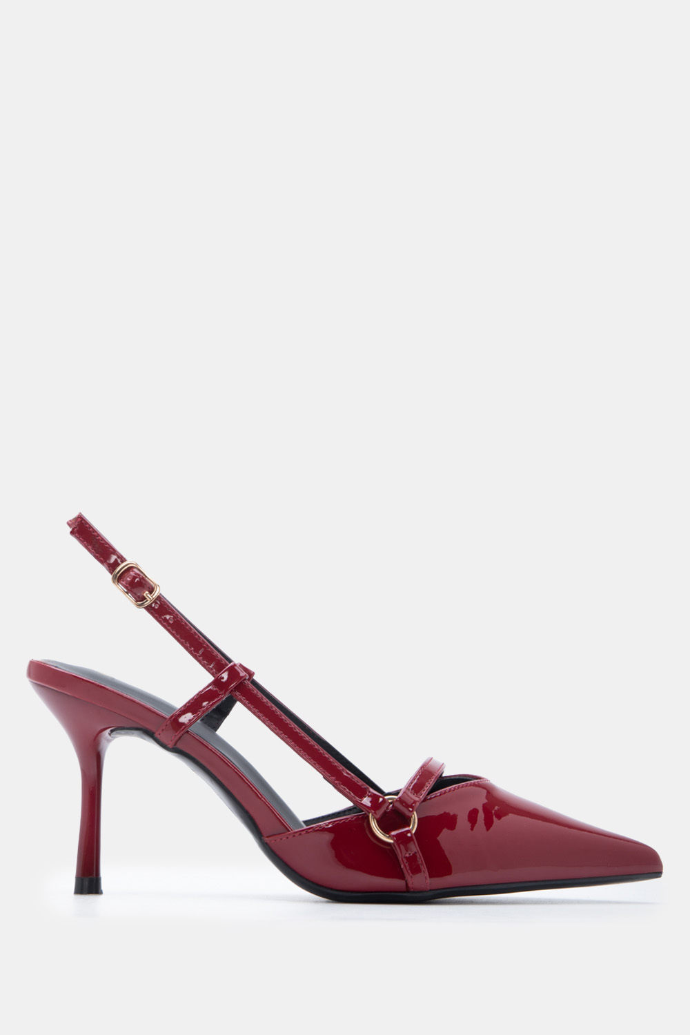 Γόβες Μυτερές Slingback με Διακοσμητικό Λουράκι - Μπορν