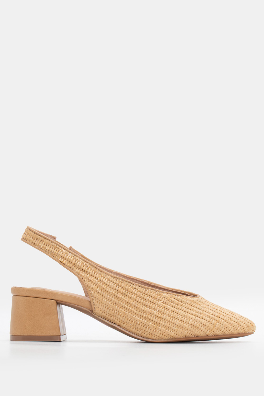 Γόβες Ψάθινες με Λάστιχο - Μπεζ