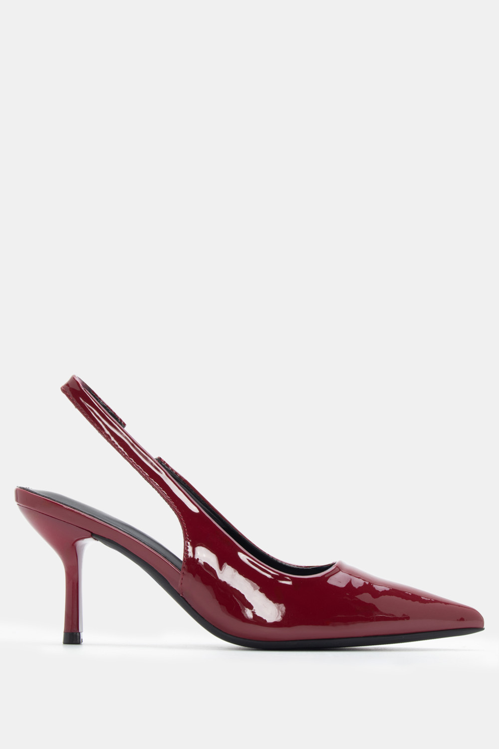 Γόβες Slingback Μυτερές - Μπορντό-Λουστρίνι