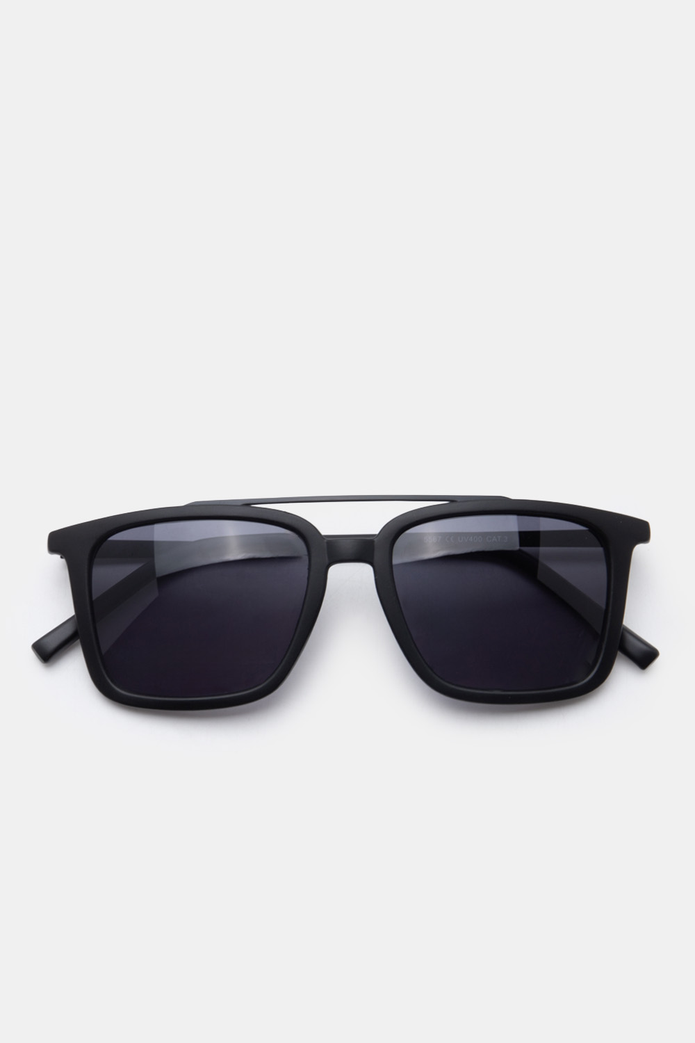 Γυαλιά Ηλιού Modern Double Bridge Aviator - Μαύρο