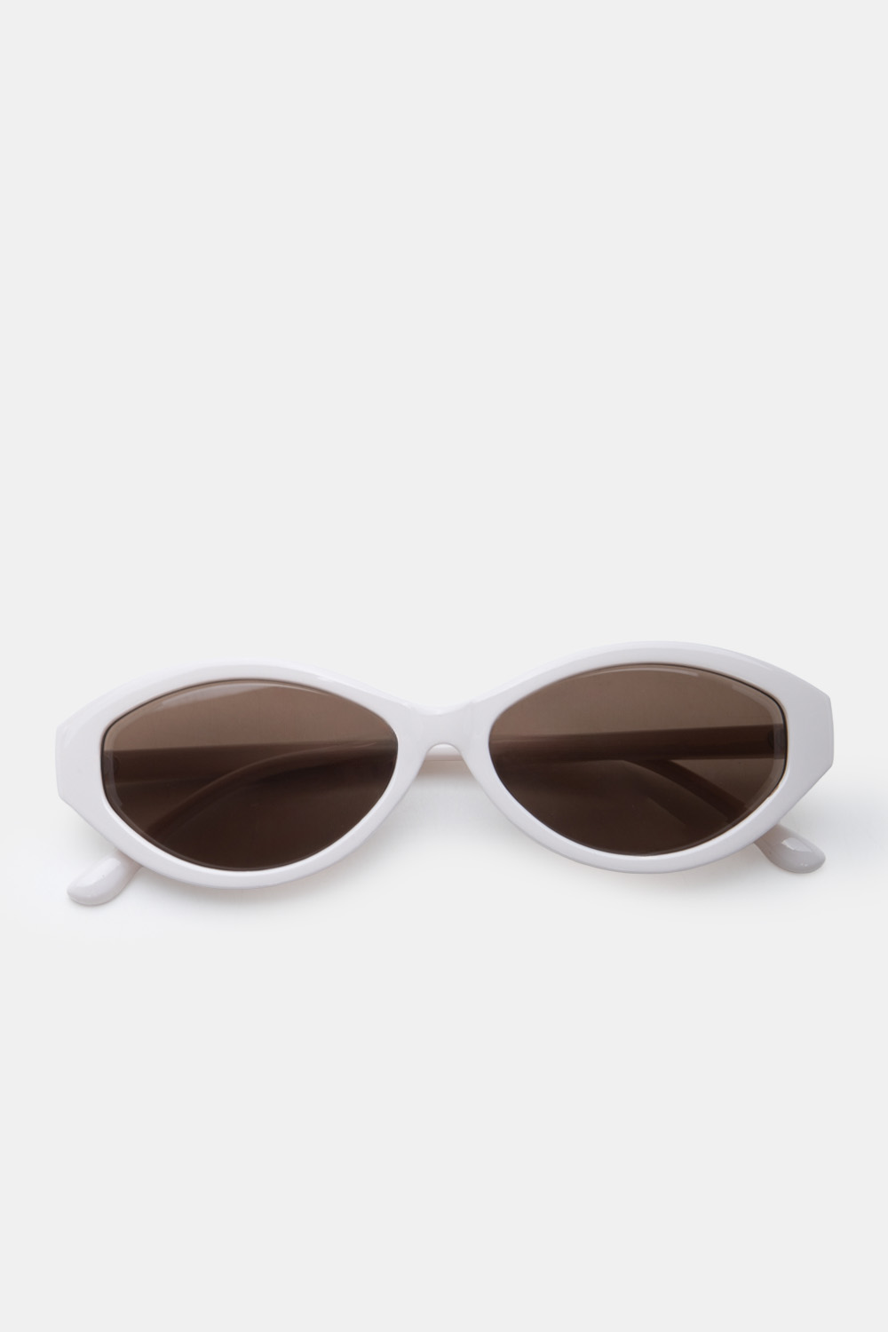 Γυαλιά Ηλιού Oval Bold Luxury - Λευκό