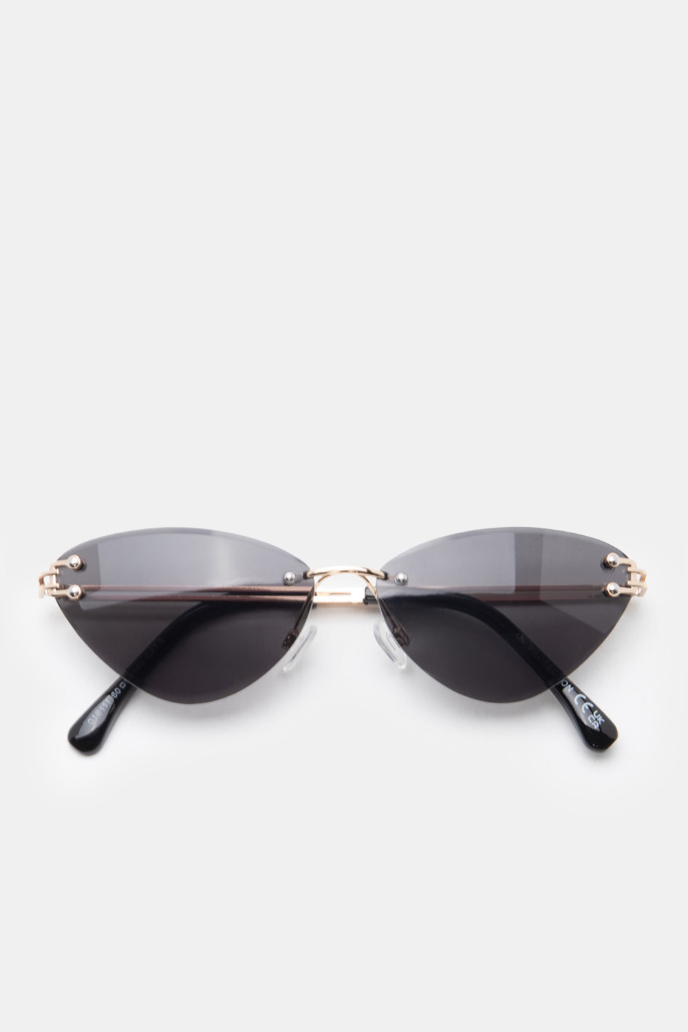 Γυαλιά Ηλιού Amethyst Diva Rimless - Μαύρο