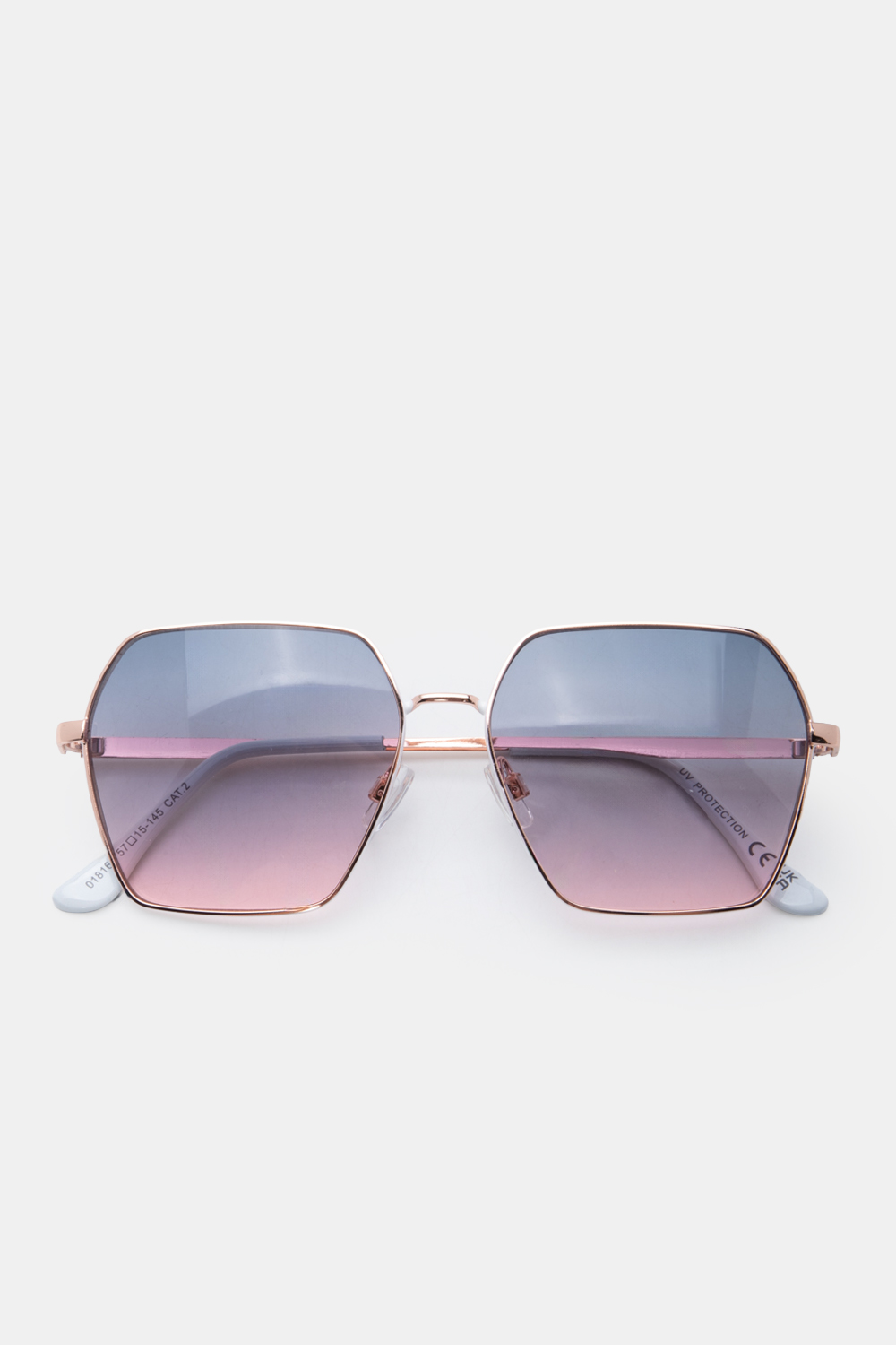 Γυαλία Ηλιού Geometric Oversize Style - Λευκό