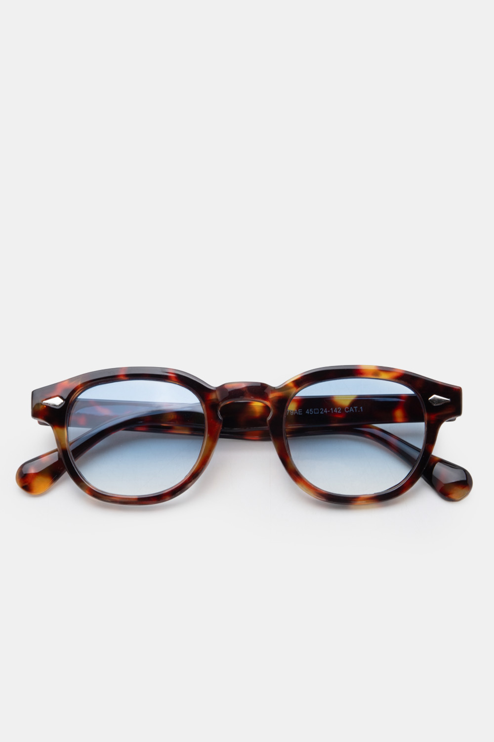 Γυαλιά Ηλίου Retro Round-Square με Keyhole Bridge - Animal Print