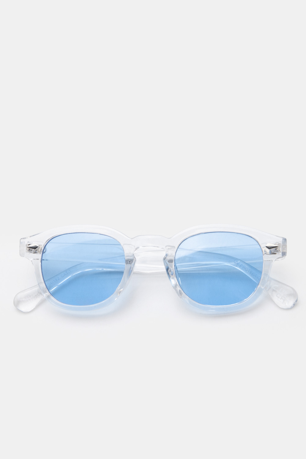 Γυαλιά Ηλίου Retro Round-Square με Keyhole Bridge - Λευκό