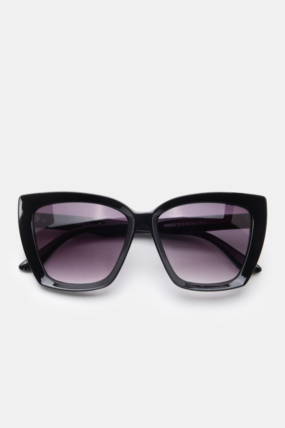Γυαλιά Ηλιού Oversized Classy Butterfly - Μαύρο