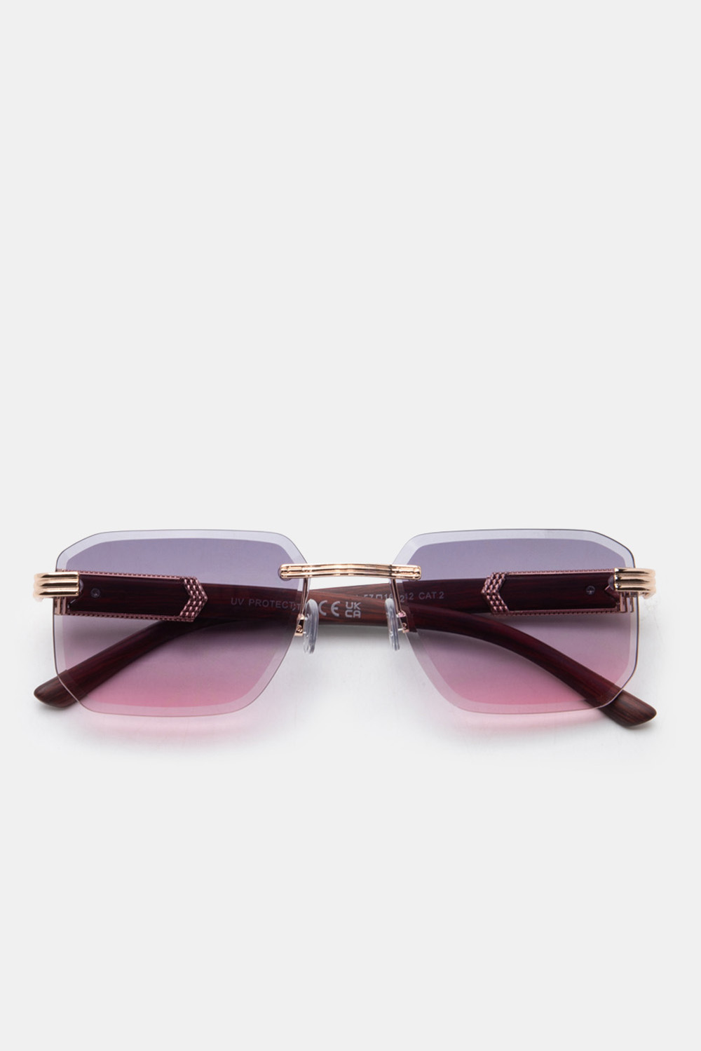 Γυαλιά Ηλιού Rimless Fashion - Ροζ