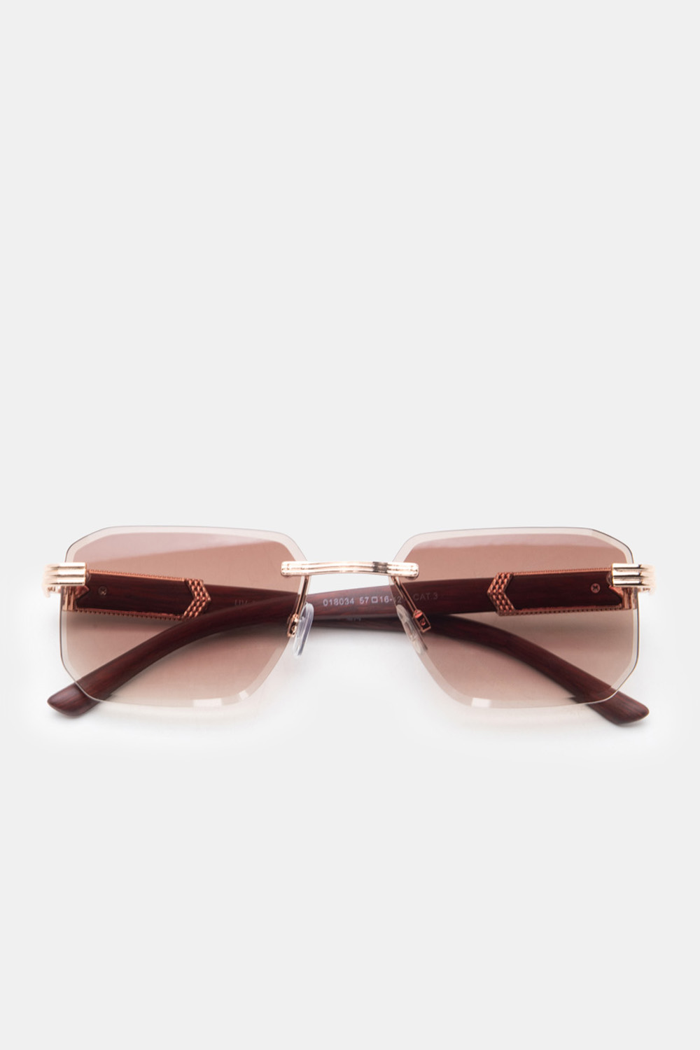 Γυαλιά Ηλιού Rimless Fashion - Καφέ