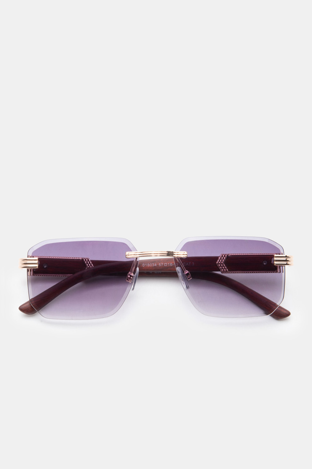 Γυαλιά Ηλιού Rimless Fashion - Μώβ