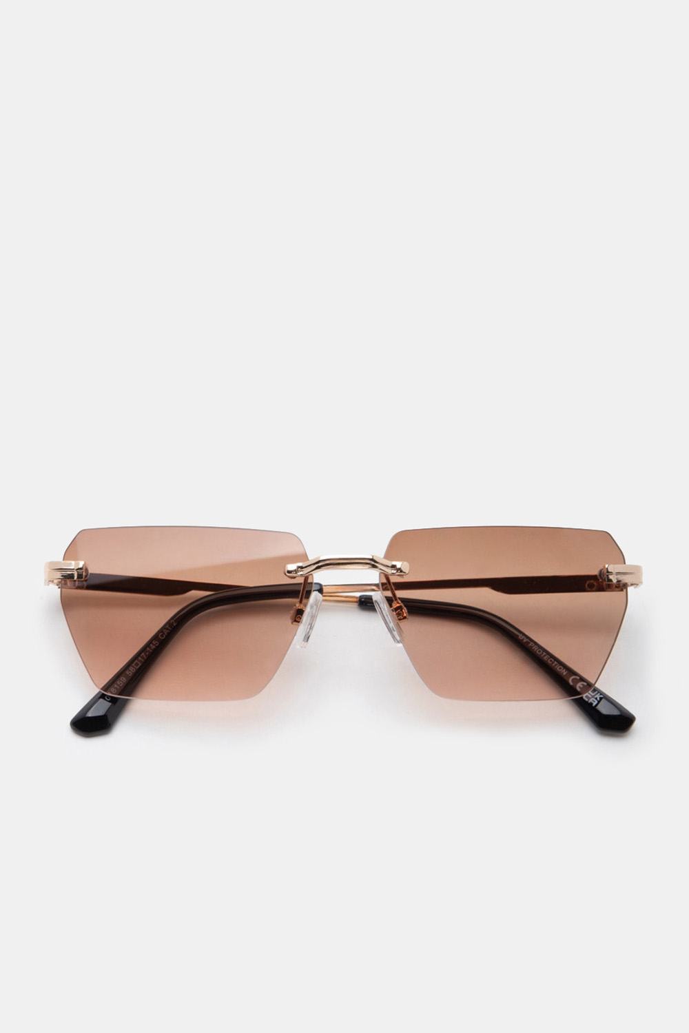 Γυαλιά Ηλιού Rimless Style - Καφέ