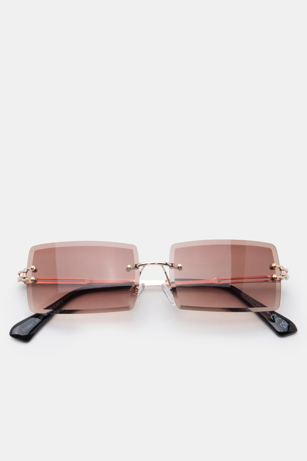 Γυαλιά Ηλιού Rimless Style - Καφέ