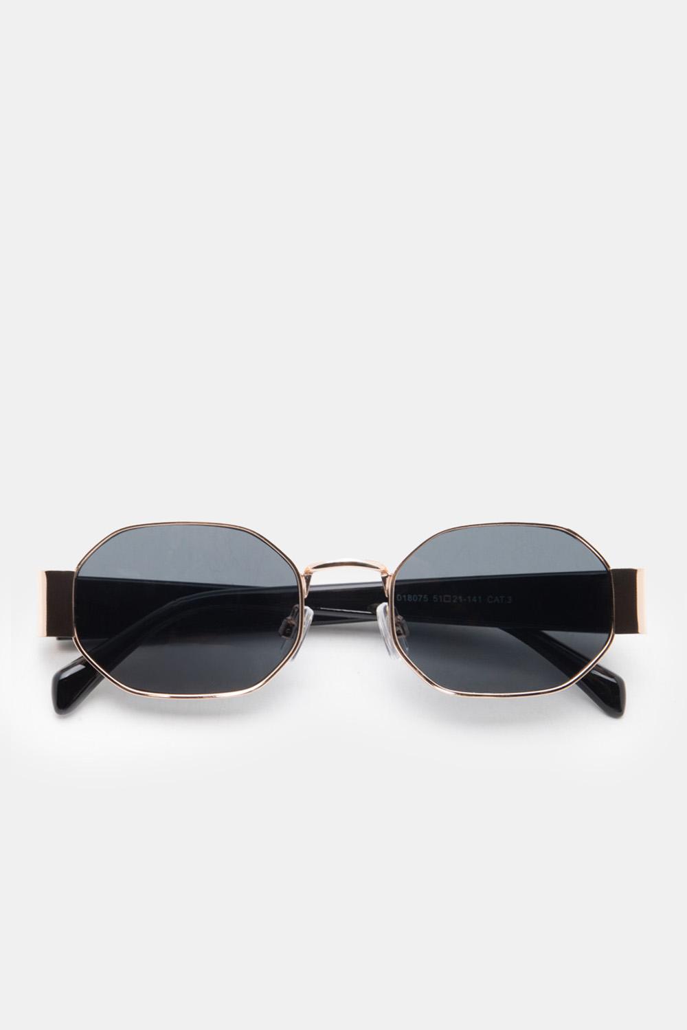 Γυαλιά Ηλιού Round Fashion - Χρυσό