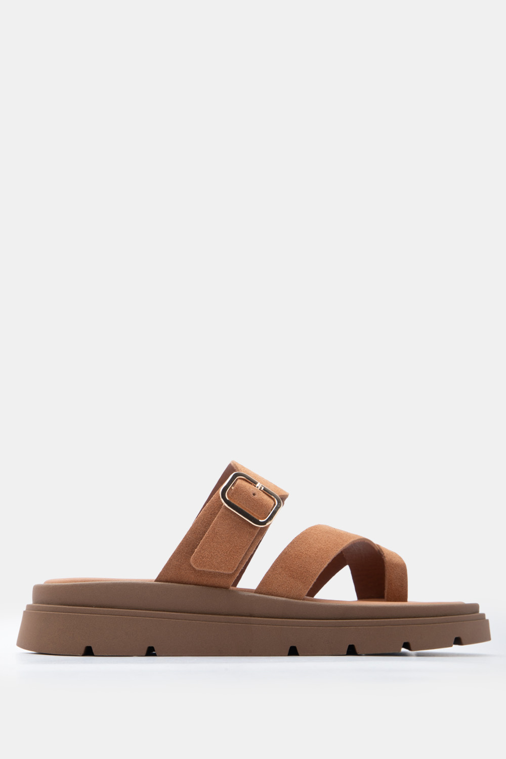 LUIGI DESIGN - Δερμάτινα Σανδάλια Flatform με Λουράκια - ΤΑΜΠΑ