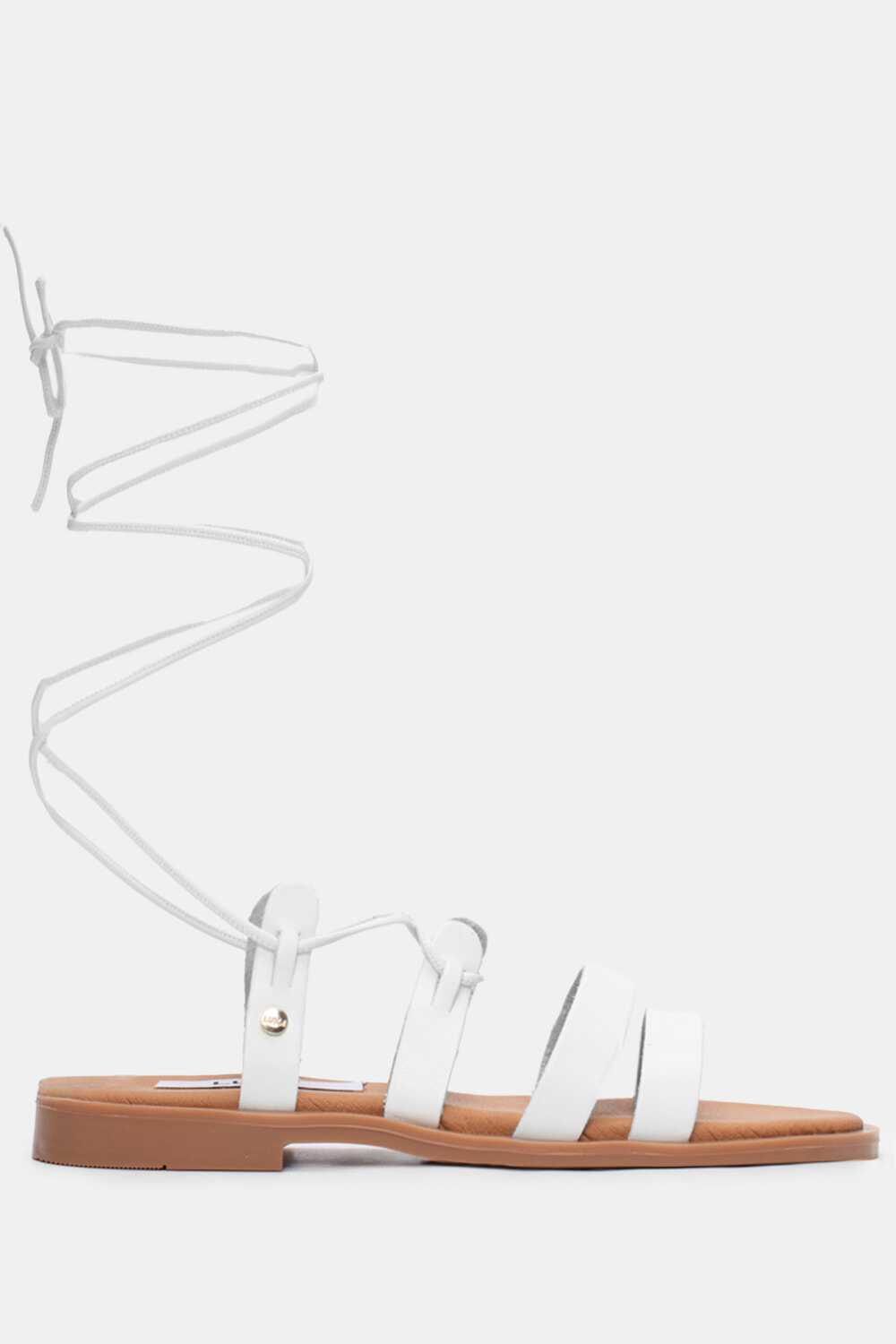 LUIGI DESIGN - Flat Σανδάλια Gladiator - Λευκό