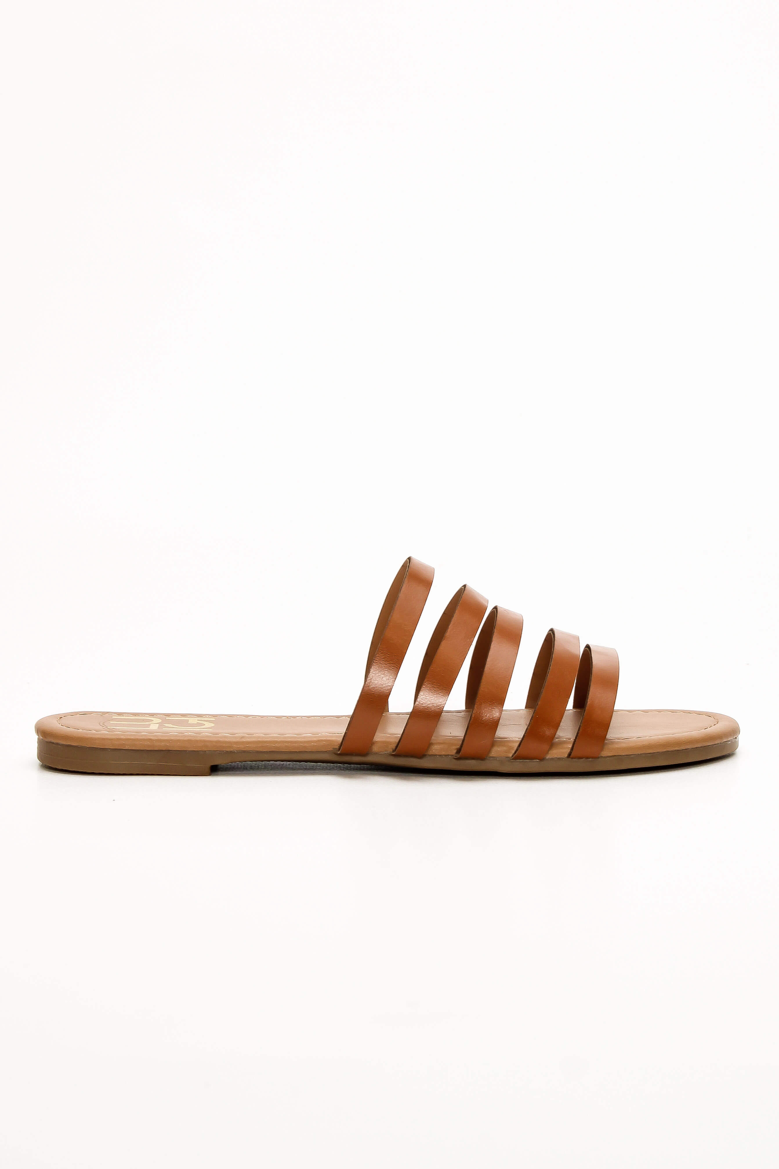 LUIGI DESIGN - Flat Σανδάλια με Λουριά - Κάμελ